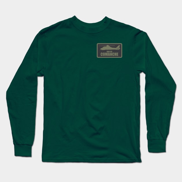 RAH-66 Comanche (Small logo - Subdued) Long Sleeve T-Shirt by TCP